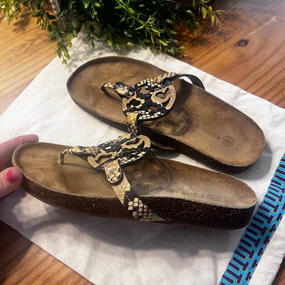 Tory Burch Miller Cloud snakeskin print